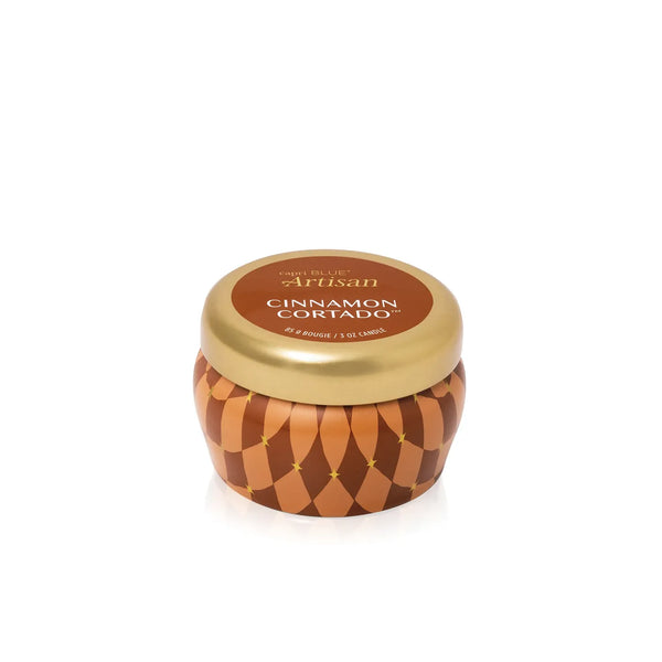 Winter Bazaar Mini Tin 3oz. Candle - Cinnamon Cortado
