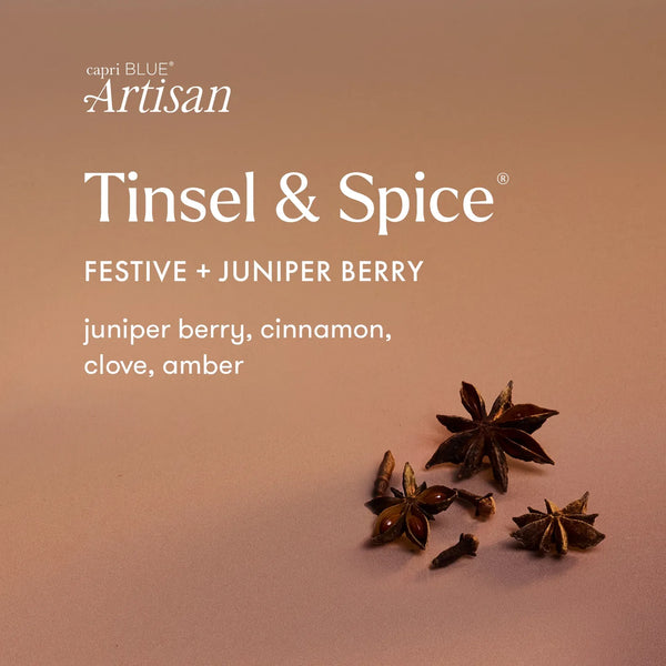 Winter Bazaar Mini Tin 3oz. Candle - Tinsel & Spice