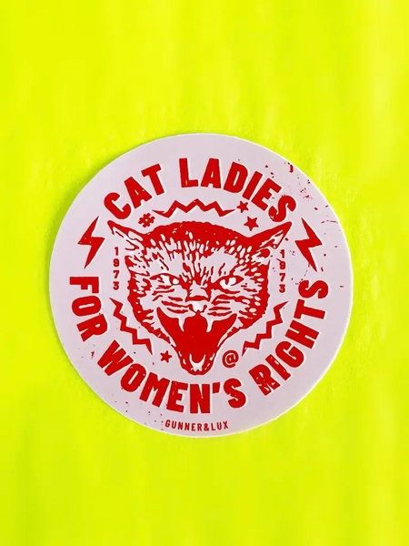 Cat Ladies For Women's Rights Vinyl Sticker