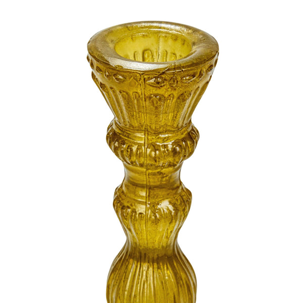 Chartreuse Green Candlestick Holder