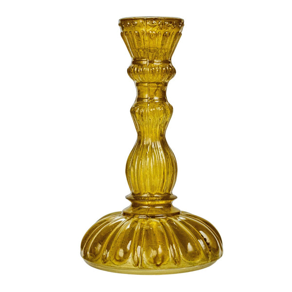 Chartreuse Green Candlestick Holder
