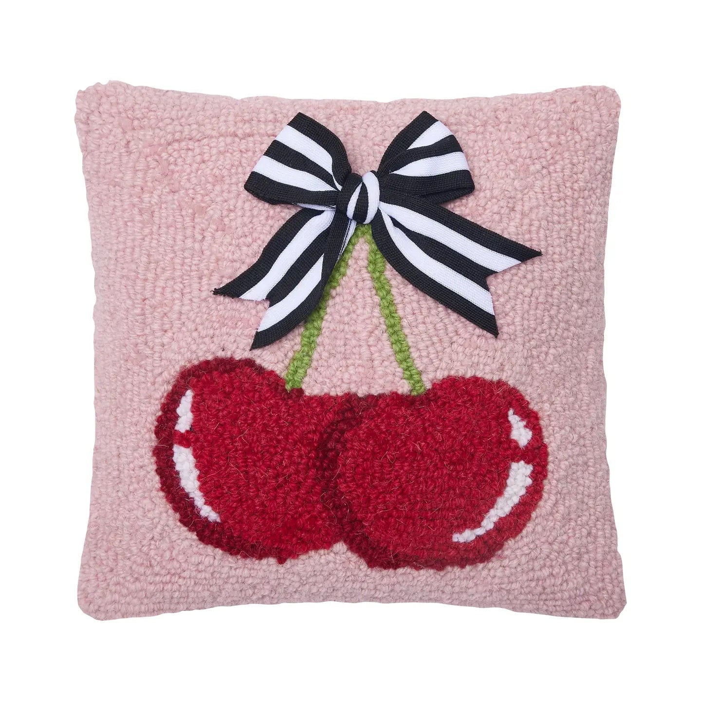 Cherries with Ribbon Hook Pillow