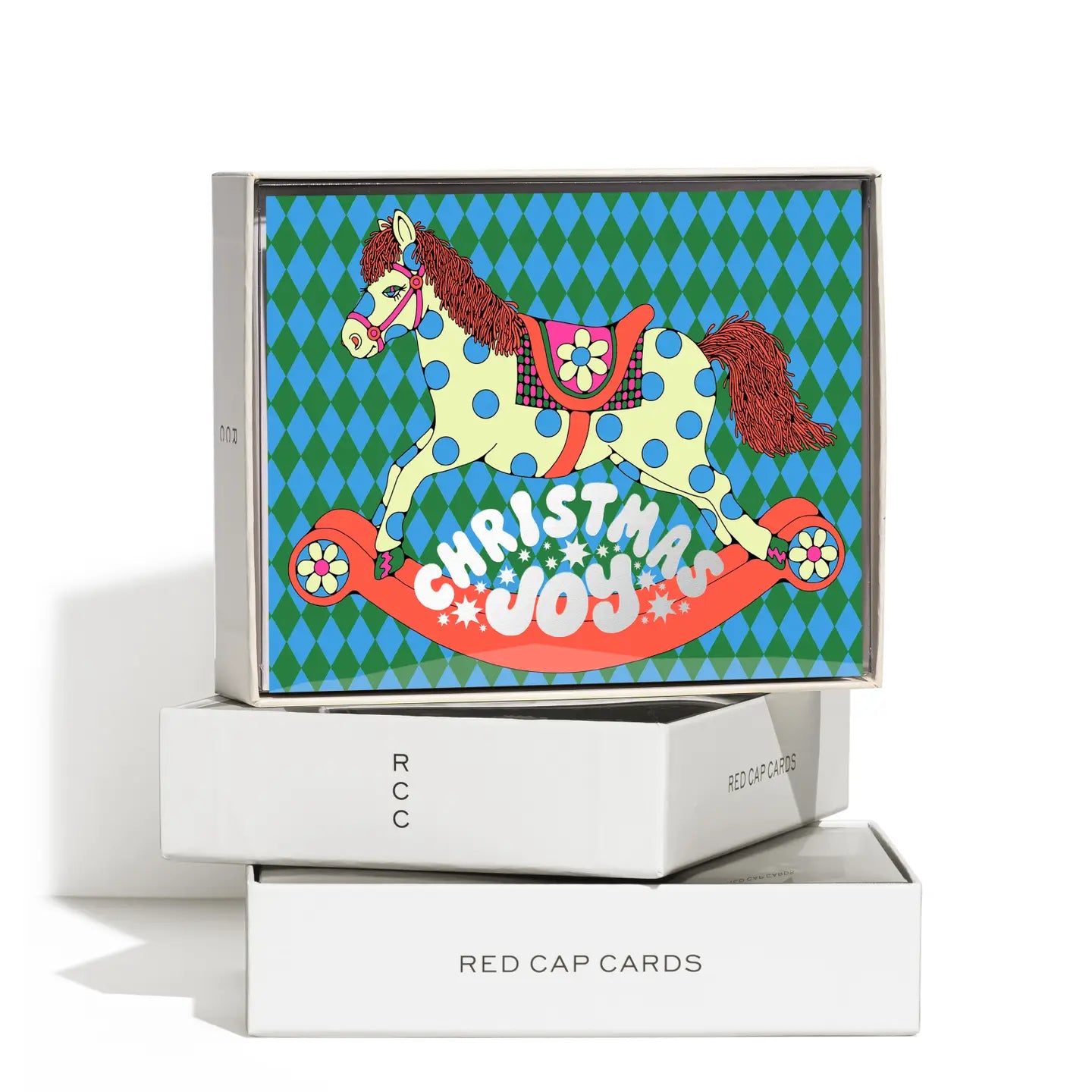 Christmas Rocking Horse Holiday Boxed Greeting Card - Set of 8