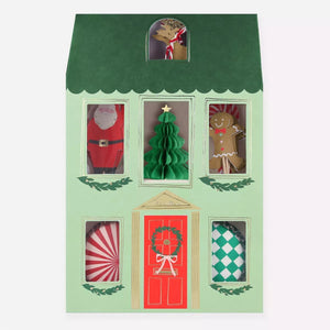 Meri Meri Festive House Cupcake Kit - 24 Toppers