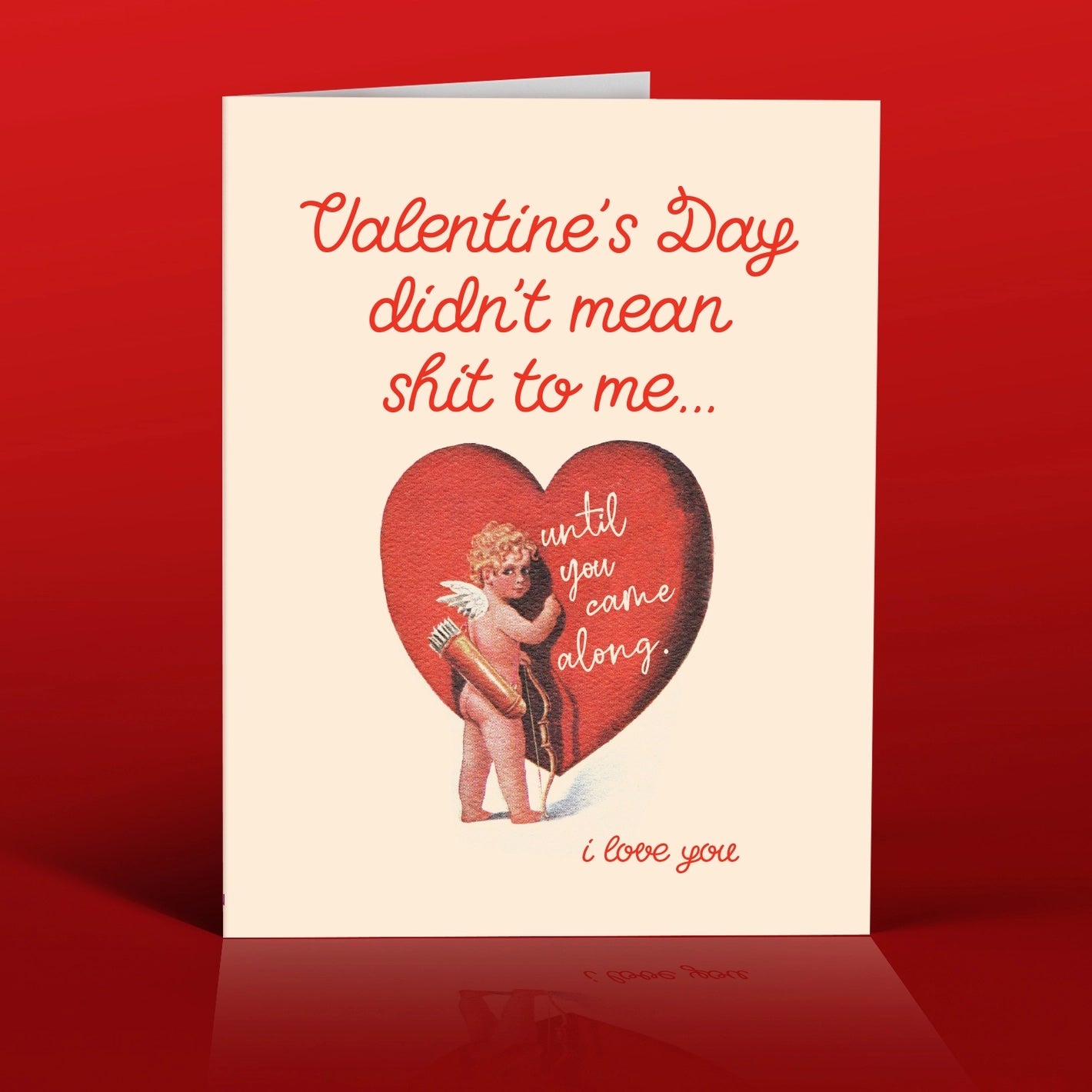 Didn't Mean Shit Until You Valentine's Day Greeting Card