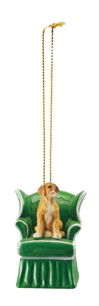 Dog in Vintage Chair Ornaments - 4 Styles