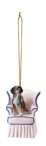 Dog in Vintage Chair Ornaments - 4 Styles