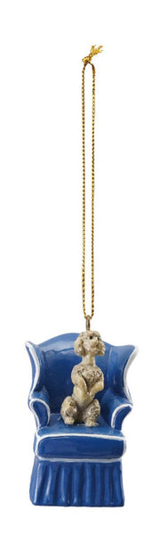 Dog in Vintage Chair Ornaments - 4 Styles