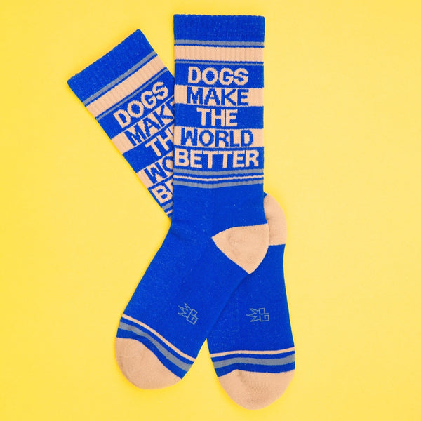 Dogs Make The World Better Unisex Socks