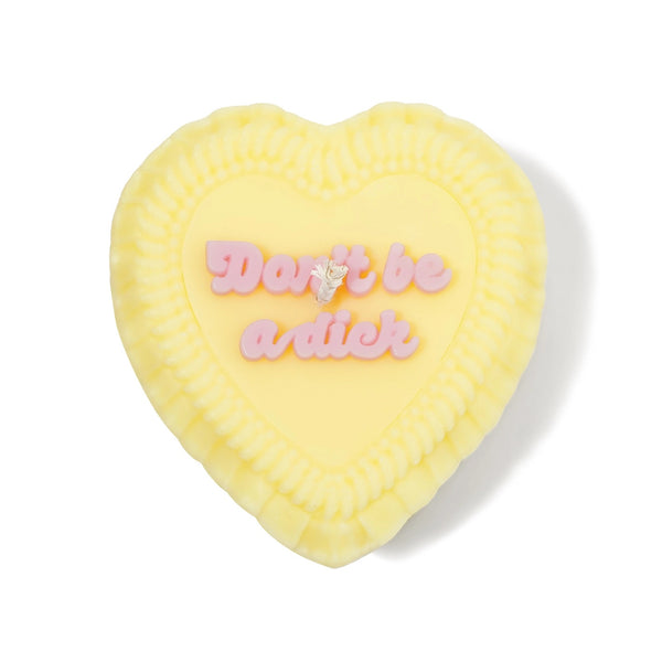 Don't Be A Dick Vintage Heart Cake Candle