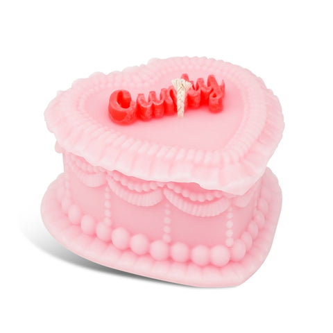 C*nty Vintage Heart Cake Candle