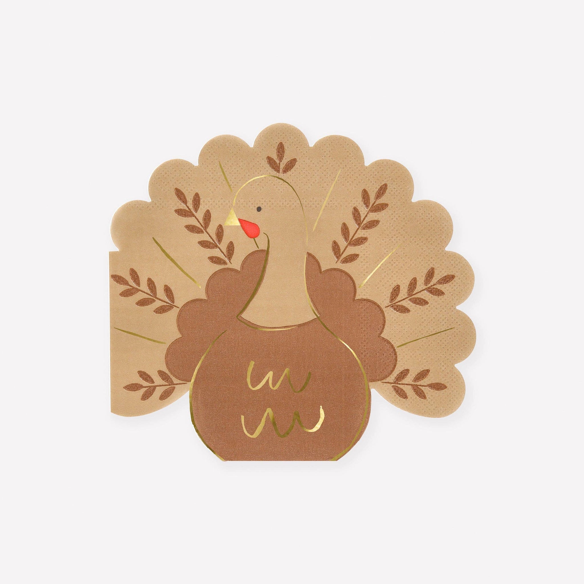 Thanksgiving Folk Turkey Napkins