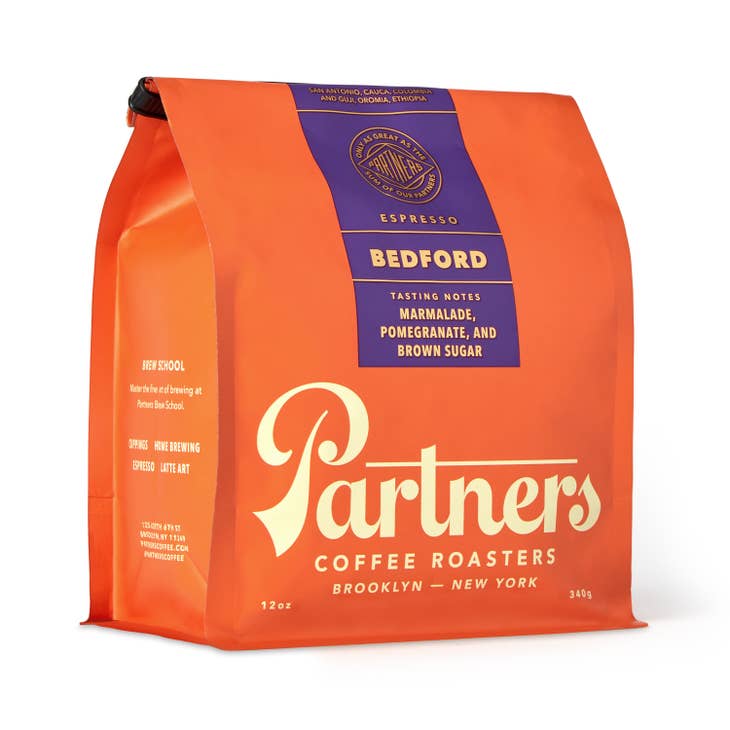 Partners Bedford Whole Bean Espresso Coffee Bag