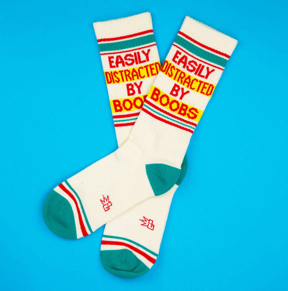 Easily Distracted By Boobs Unisex Socks
