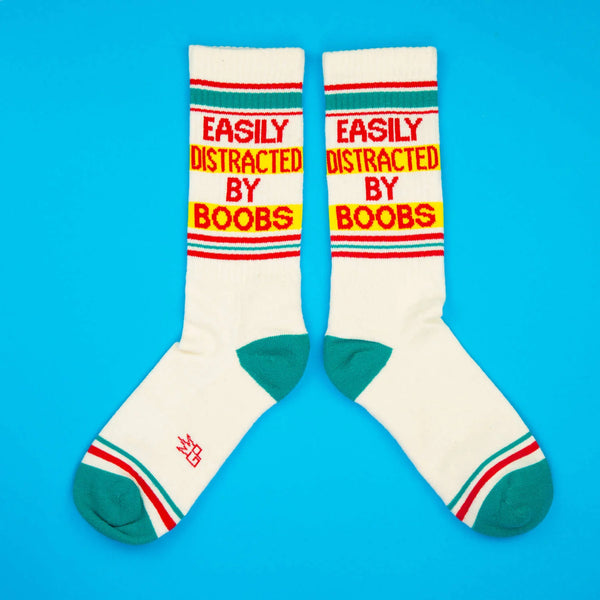 Easily Distracted By Boobs Unisex Socks