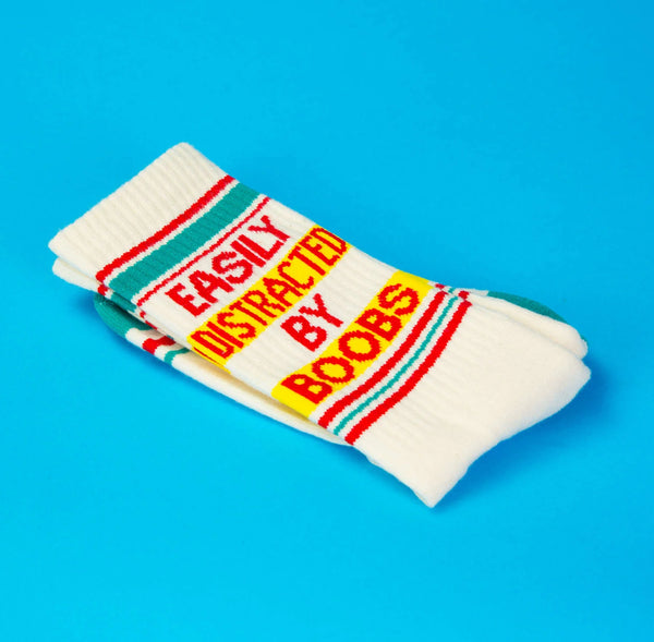 Easily Distracted By Boobs Unisex Socks