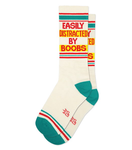 Easily Distracted By Boobs Unisex Socks