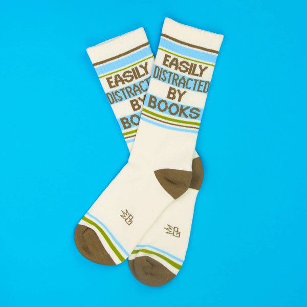 Easily Distracted By Books Unisex Socks