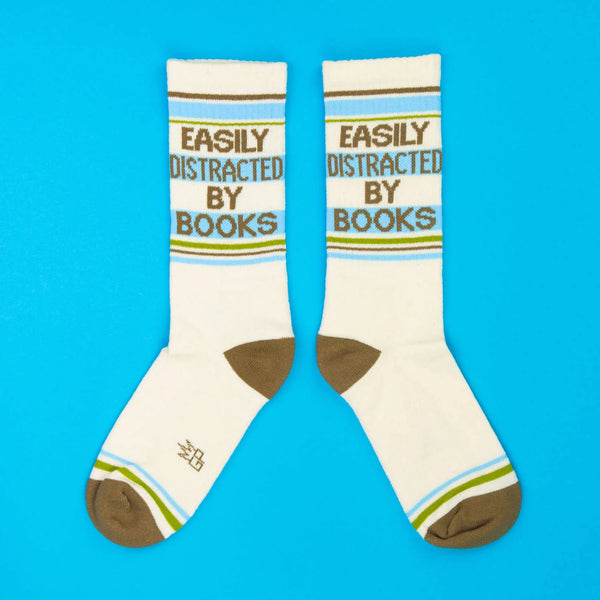 Easily Distracted By Books Unisex Socks
