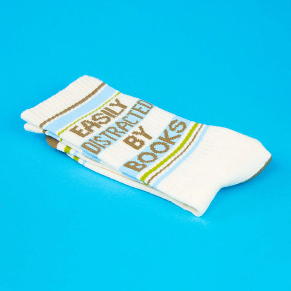 Easily Distracted By Books Unisex Socks