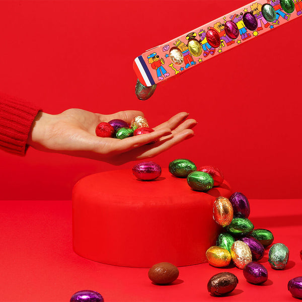 Organic French Chocolate Easter Egg Tube (18 Eggs)