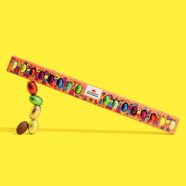 Organic French Chocolate Easter Egg Tube (18 Eggs)