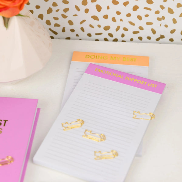 Emotional Support List Notepad