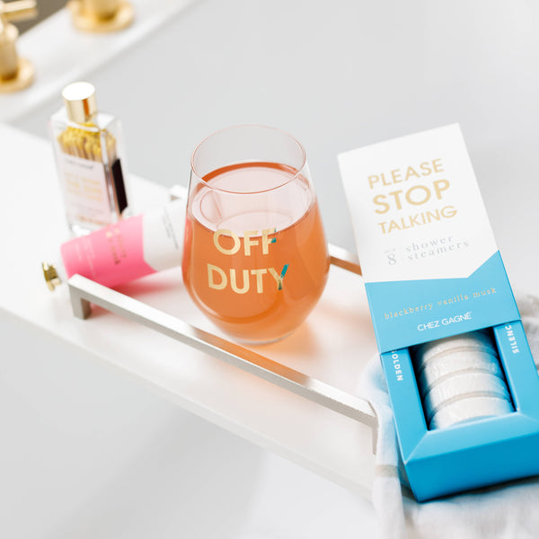 Please Stop Talking - Aromatherapy Shower Steamers - Blackberry Vanilla Musk - Set of 8