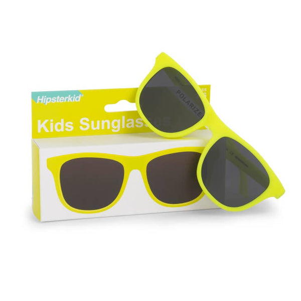 Hipsterkid Neon Yellow Polarized Wayfarer Sunglasses