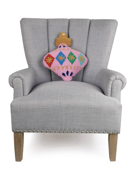 Pink Ornament Shaped Hook Pillow - Ampersand
