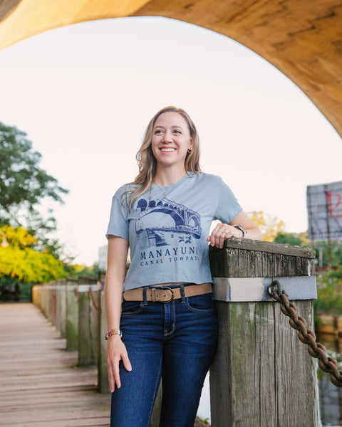 Manayunk Canal Towpath Cropped T-Shirt