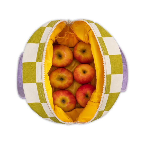 Zipper Lunch Bag - Pear Checks