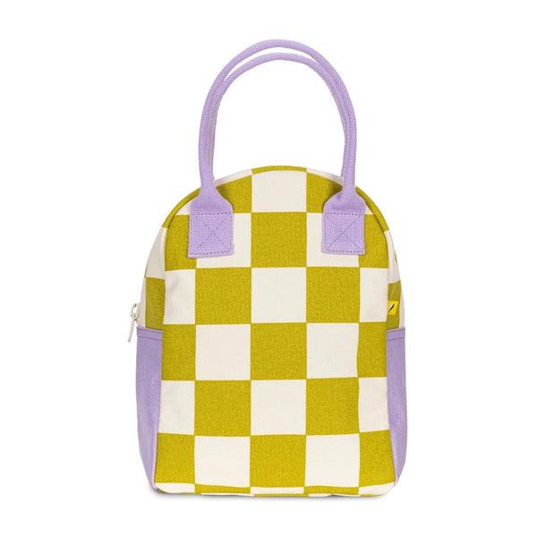 Zipper Lunch Bag - Pear Checks
