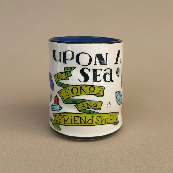 Foxes Upon A Sea Large Ceramic Mug