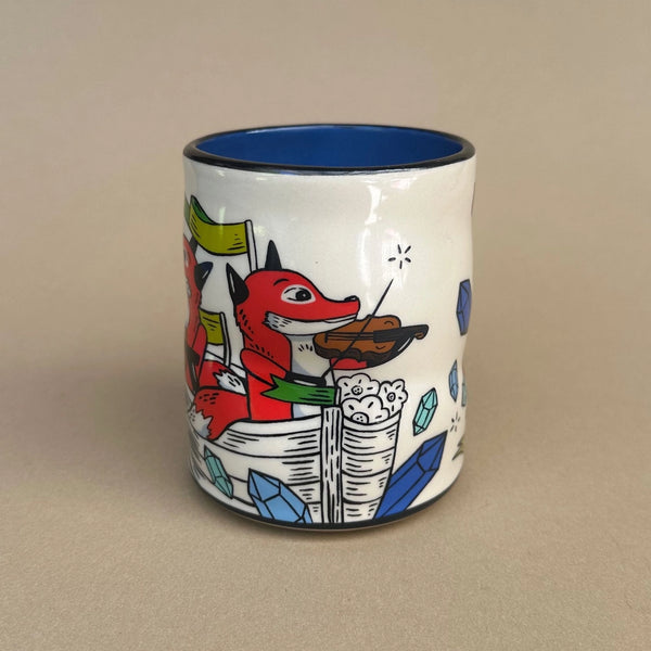 Foxes Upon A Sea Large Ceramic Mug