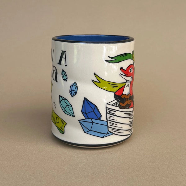 Foxes Upon A Sea Large Ceramic Mug
