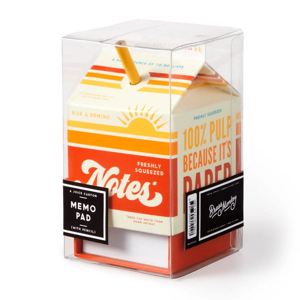 Freshly Squeezed Notes Juice Carton Note Set