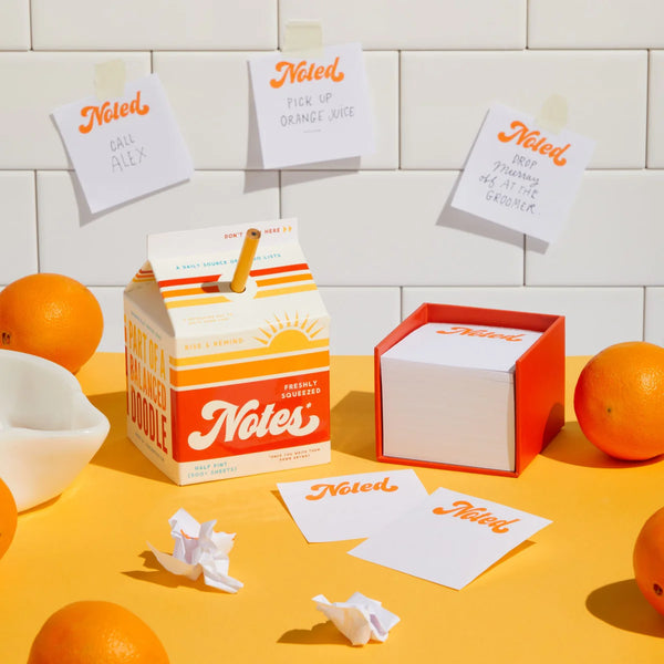 Freshly Squeezed Notes Juice Carton Note Set