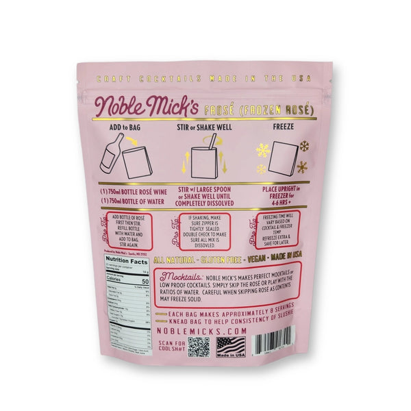 Noble Mick's Frosé Frozen Cocktail Bag
