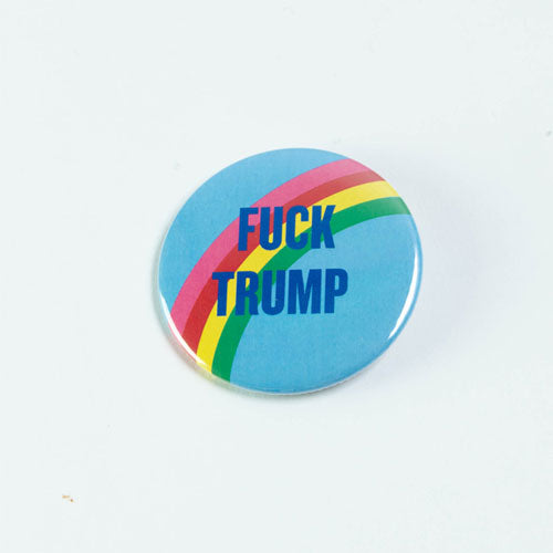 F Trump Button Pin