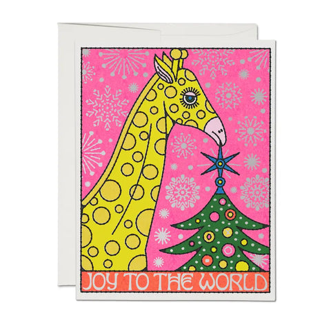Giraffe Holiday Greeting Card