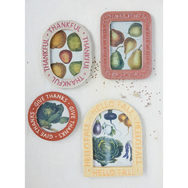 Give Thanks Hand-Painted Picture Frame