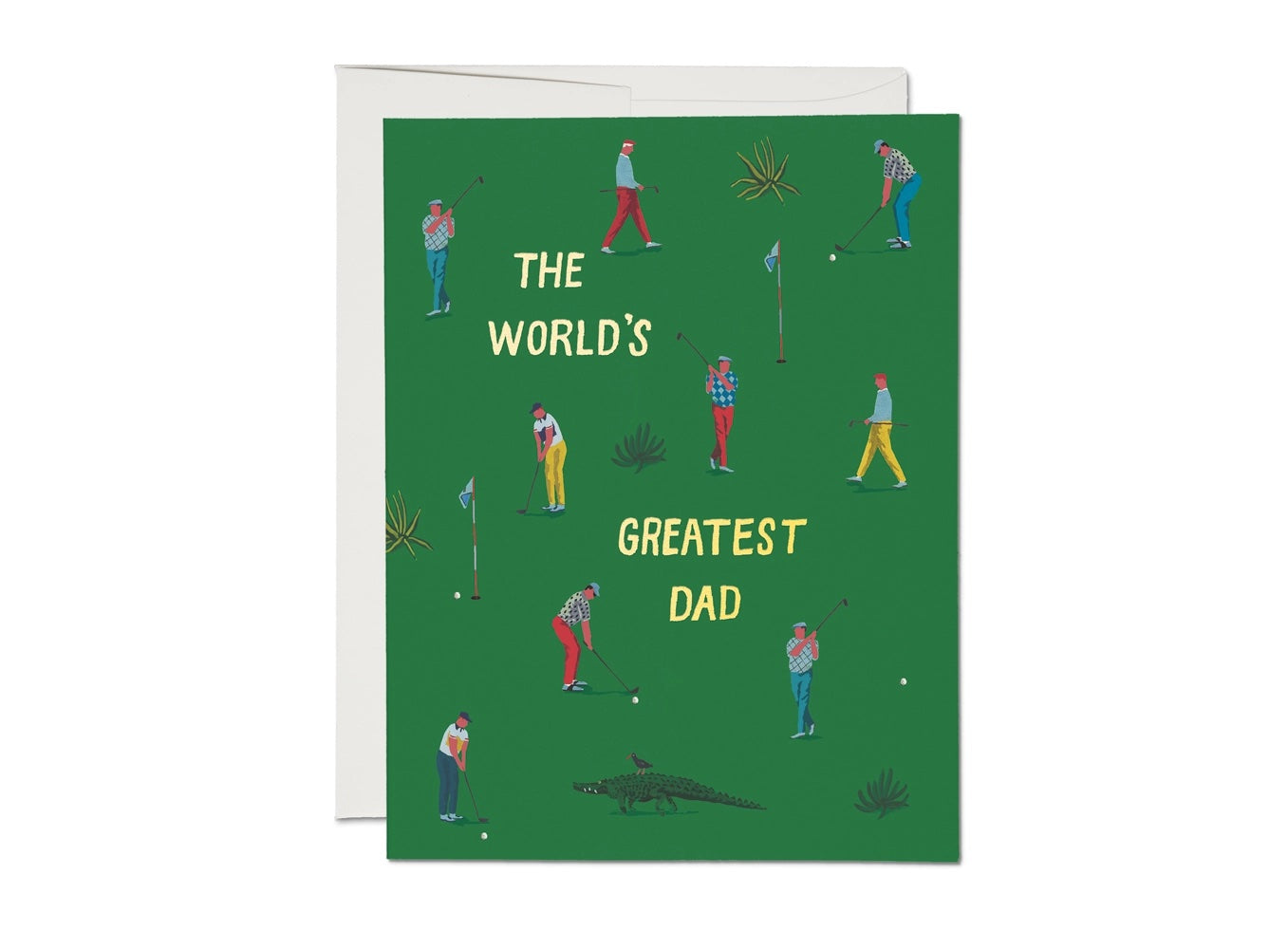 World's Greatest Golf Dad Father's Day Greeting Card