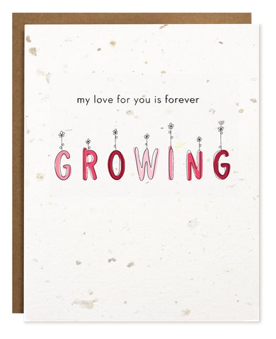 Forever Growing Plantable Valentine's Day Greeting Card