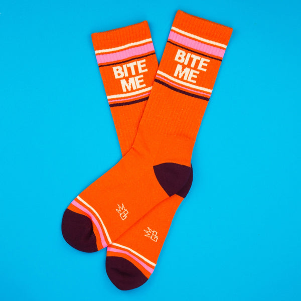 Bite Me Unisex Gym Crew Socks