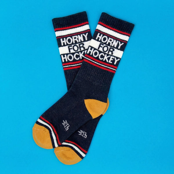 Horny For Hockey Unisex Socks