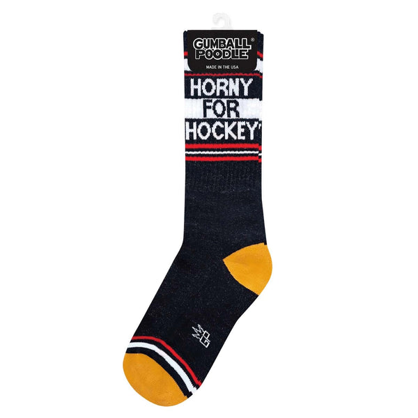 Horny For Hockey Unisex Socks