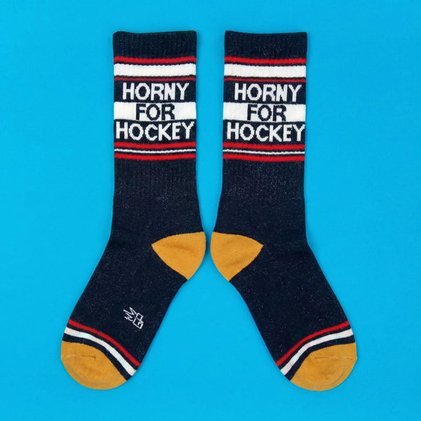 Horny For Hockey Unisex Socks