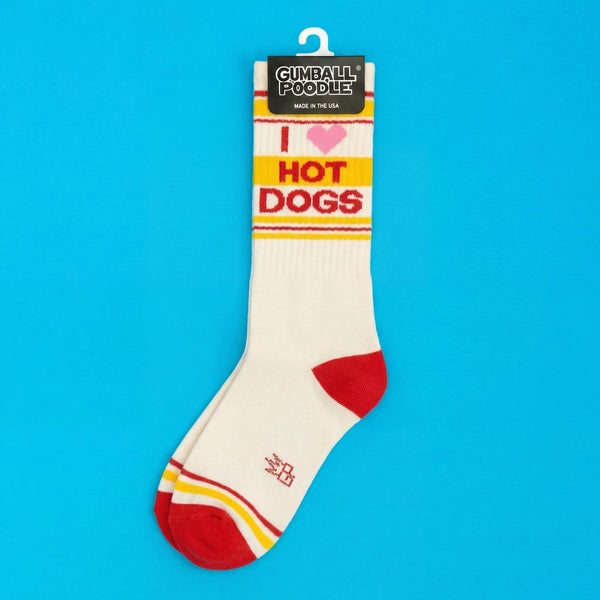 I Love Hot Dogs Unisex Socks