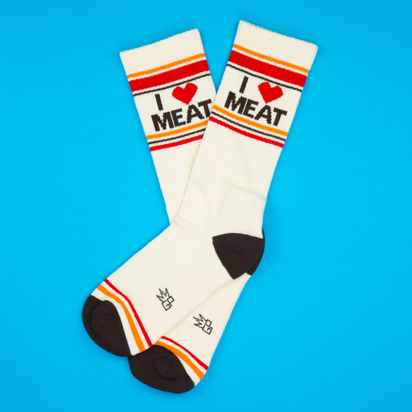 I Love Meat Unisex Gym Crew Socks